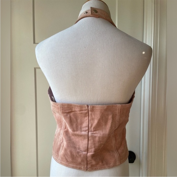 Vintage Wilson Leather Suede Halter Top Size Medium - Picture 5 of 9